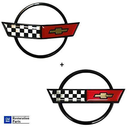 C4 Corvette Logo - Amazon.com: C4 Corvette Front Nose Emblem + Gas Fuel Lid Emblem ...