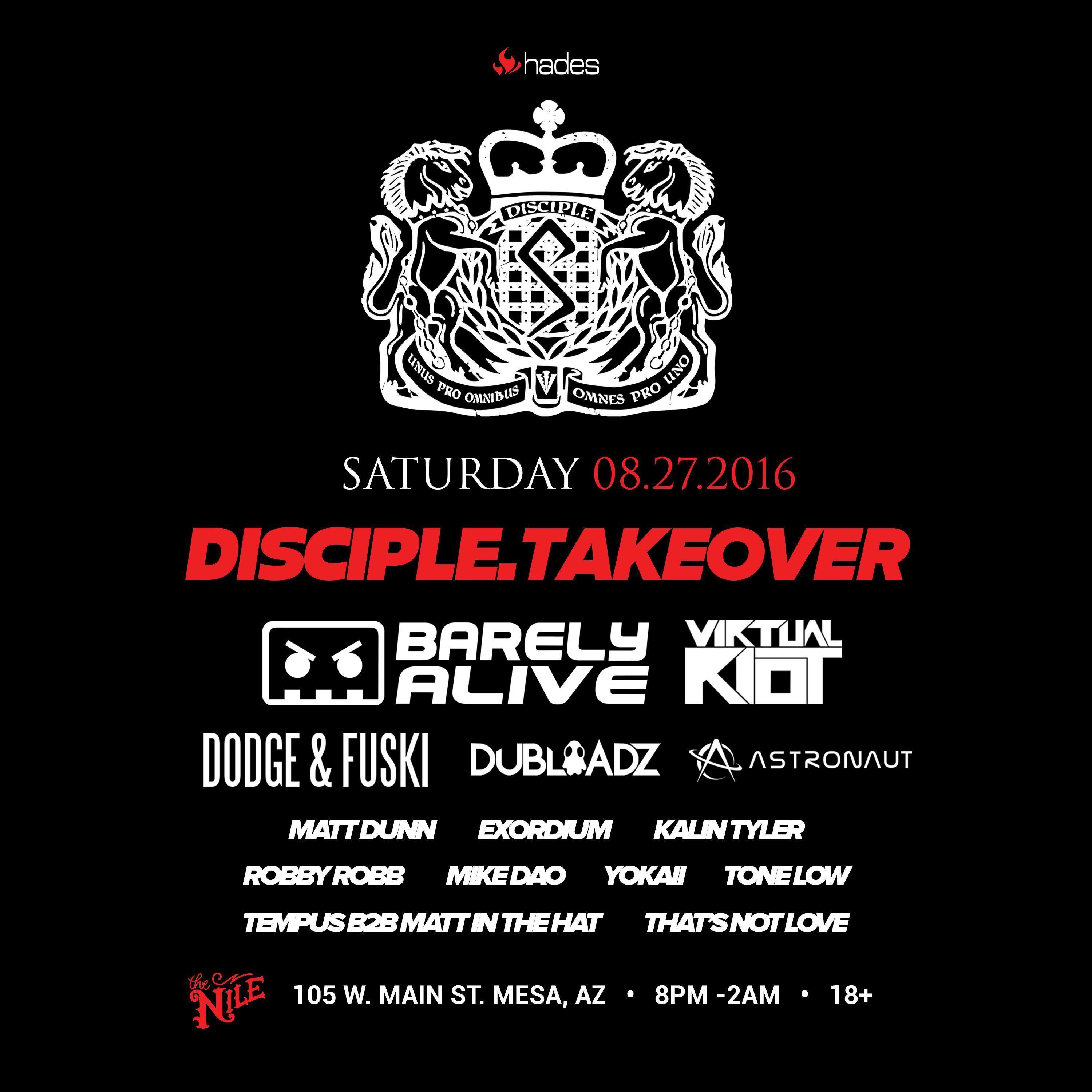 Disciple Dubstep Logo - Disciple Records Takeover @ The World Famous Nile Theater Tickets 08 ...