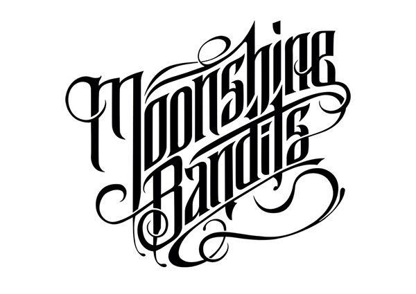 Moonshine Logo - Moonshine Bandits: Custom Lettering Logo Design on Behance