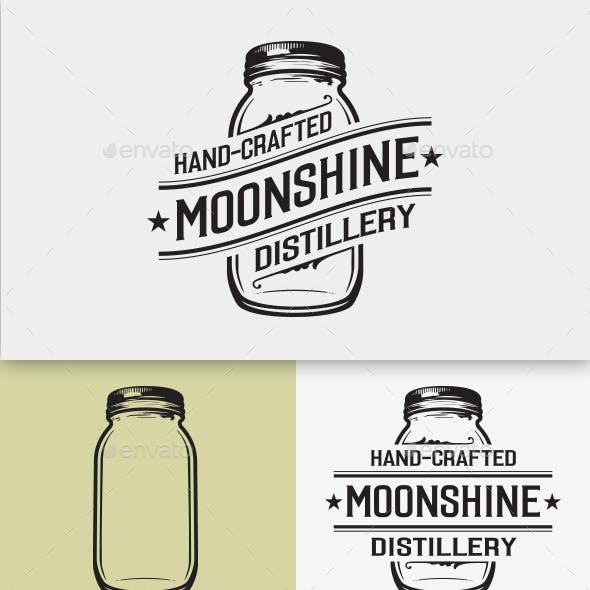 Moonshine Logo - Lid Logo Template from GraphicRiver