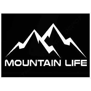 Mountain Life Logo - Amazon.com: Mountain Life Wanderlust Decal Vinyl Sticker|Cars Trucks ...