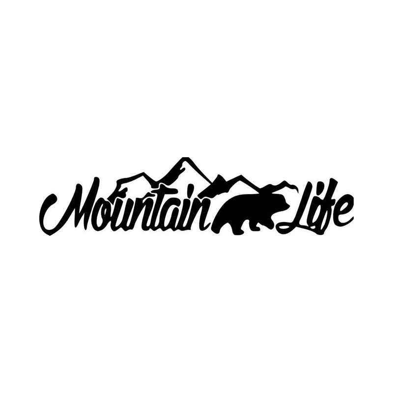 Mountain Life Logo - Mountain Life Mountains Bear For Vinyl Decal Sticker
