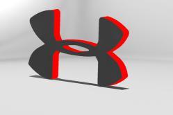 Aromor Umder Logo - under armor logo 3D models・grabcad