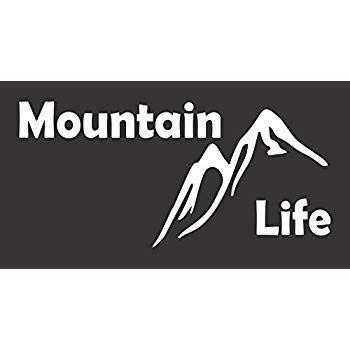 Mountain Life Logo - Amazon.com: Barking Sand Designs Mountain Life - Die Cut Vinyl ...