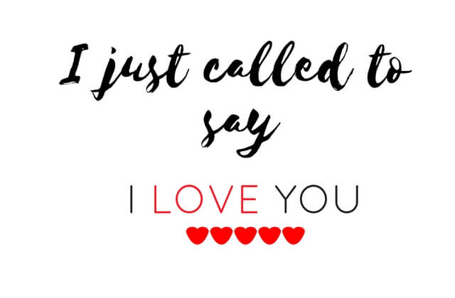 Say I Love You Logo - I Just Called to Say I Love You - Indian Screw Up