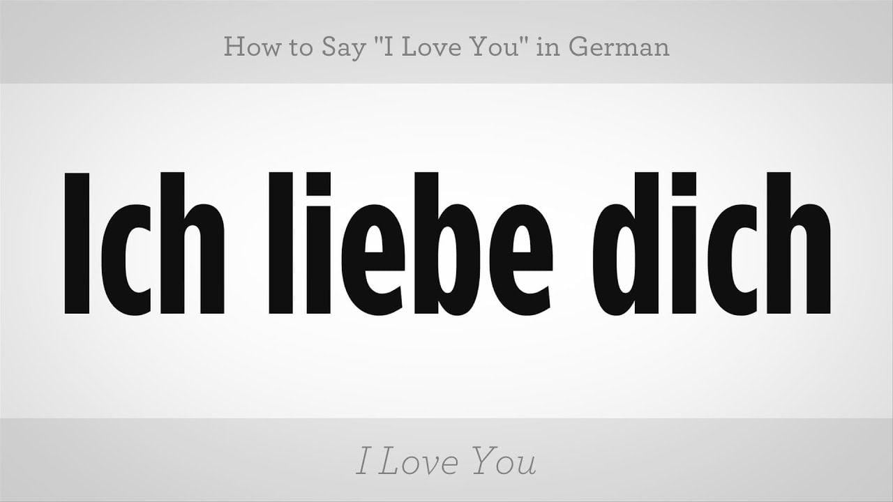 Say I Love You Logo - How to Say I Love You in German