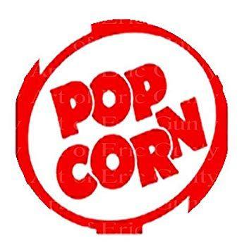 Popcorn Logo - 1/8 Sheet - Popcorn Logo Birthday - Edible Cake/Cupcake Party Topper ...