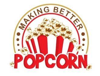 Popcorn Logo - making better popcorn logo design