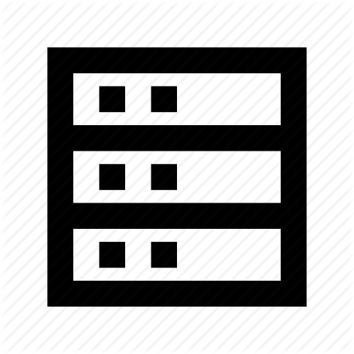 Server Rack Logo - Database, mainframe, networking, server, server rack icon