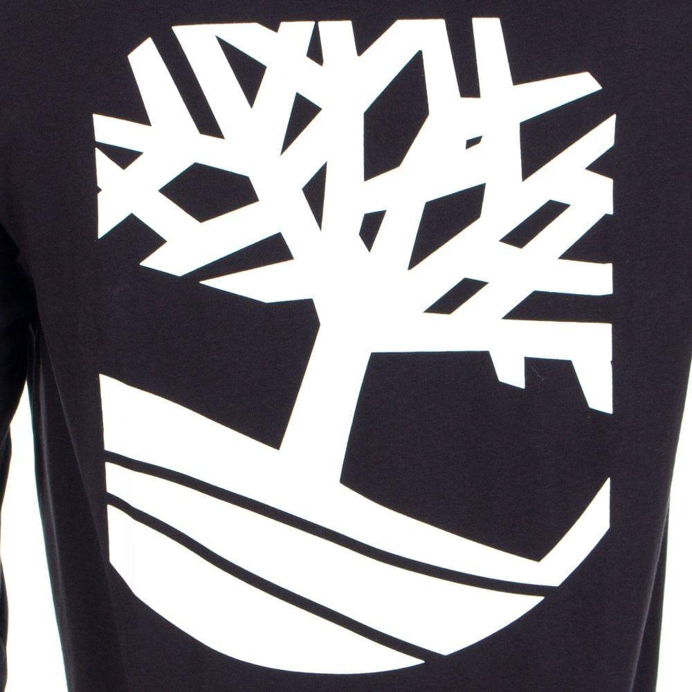 Black Timberland Logo - Back logo Long Sleeve Top | Timberland | Circa