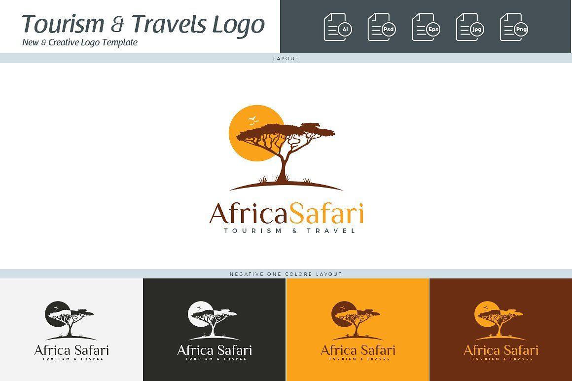 African Safari Logo - Africa Safari Logo Template Logo Templates Creative Market