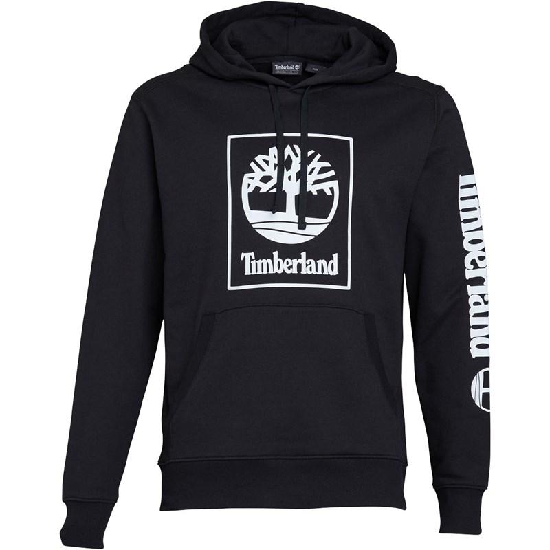 Black Timberland Logo - Buy Timberland Mens SLS Large Logo Hoodie Black