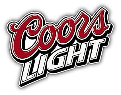 Coors Lt Logo - Coors Light Beer Logo Car Bumper Sticker Decal 14 X