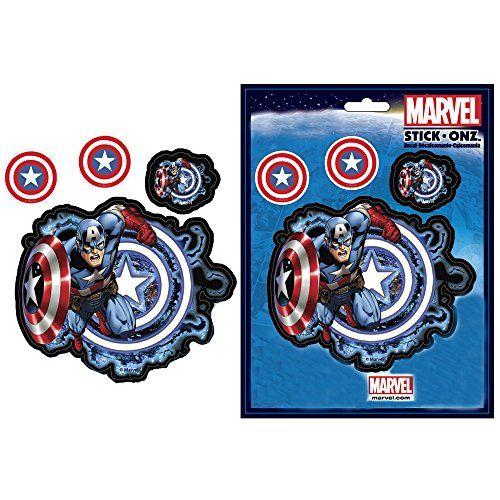 Red and White Shield Automotive Logo - Captain America with American Star Red White Blue Shield Marvel ...