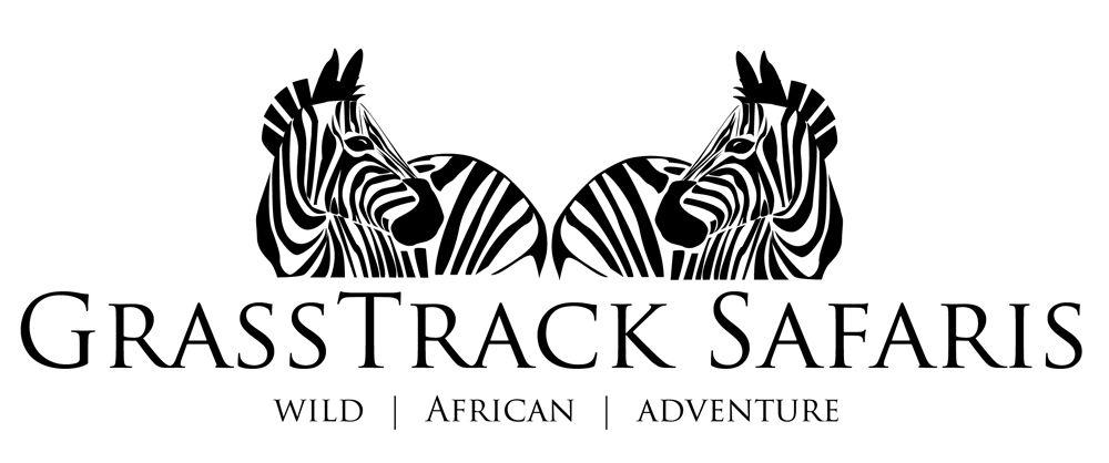 African Safari Logo - Grass Track Safaris. Luxury African Safari Adventure Tours