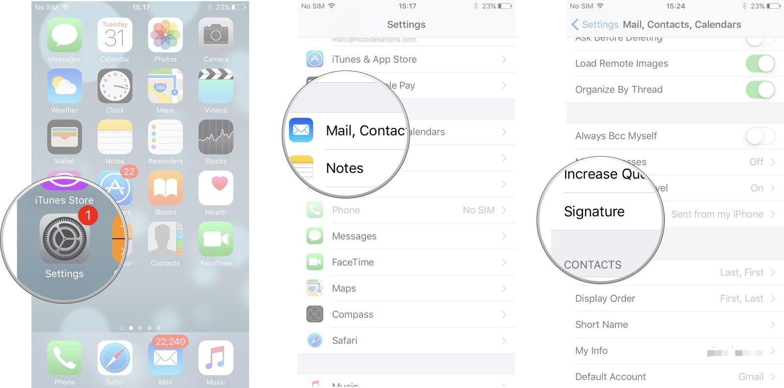 iPhone Mail Logo - How to change the 