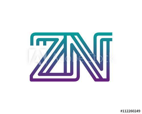 Zn Logo - ZN lines letter logo - Buy this stock vector and explore similar ...