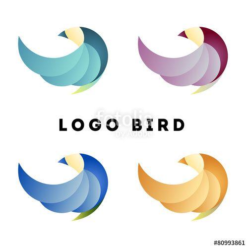 Bird in Circle Logo - Logo Bird Circle Four Stock Image And Royalty Free Vector Files