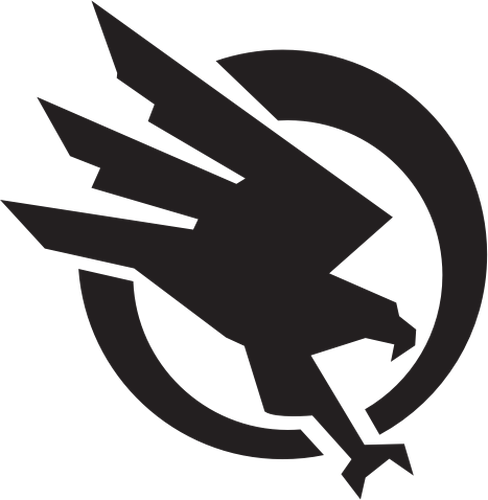 Bird in Circle Logo - Bird of prey in the circle vector illustration | Public domain vectors