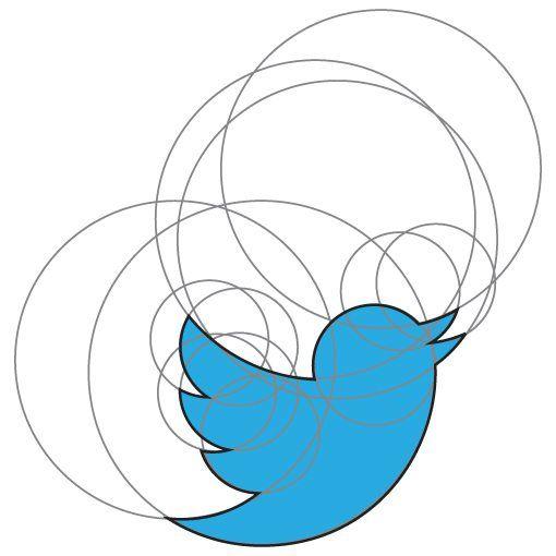 Bird in Circle Logo - Twitter's New Logo: The Geometry and Evolution of Our Favorite Bird ...