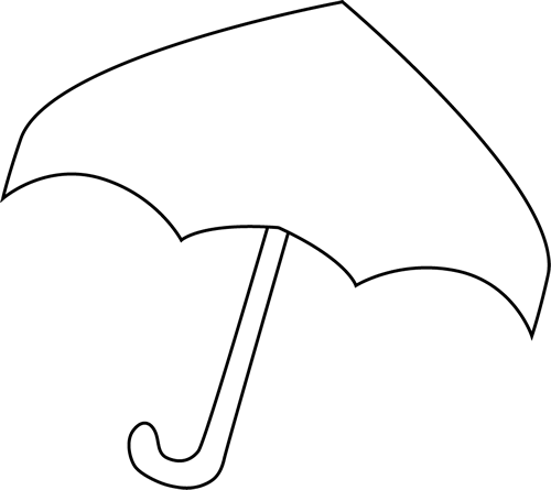 White Umbrella Logo - Black and White Umbrella Clip Art - Black and White Umbrella Image