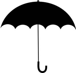 White Umbrella Logo - Black White Umbrella Clip Art at Clker.com - vector clip art online ...