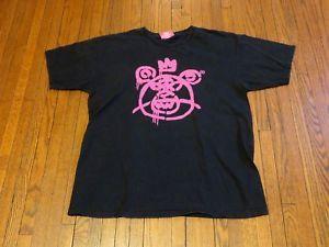 Mishka Bear Logo - Men's Mishka MNWKA Bear Logo Black Pink T-Shirt sz L | eBay