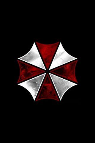 White Umbrella Logo - Red and White Umbrella Logo iPhone Wallpaper Download | iPhone ...