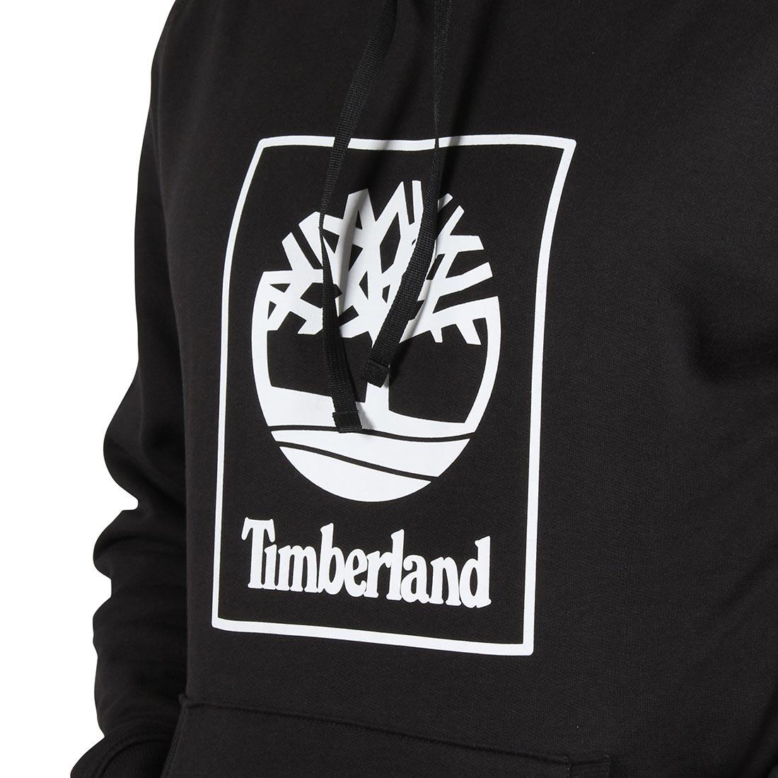 Black Timberland Logo - Timberland SLS Seasonal Logo Pullover Hoodie - Black