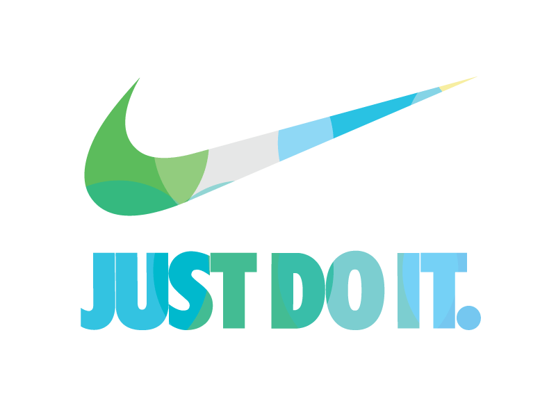 Blue Nike Logo - Nike logo V2 effect