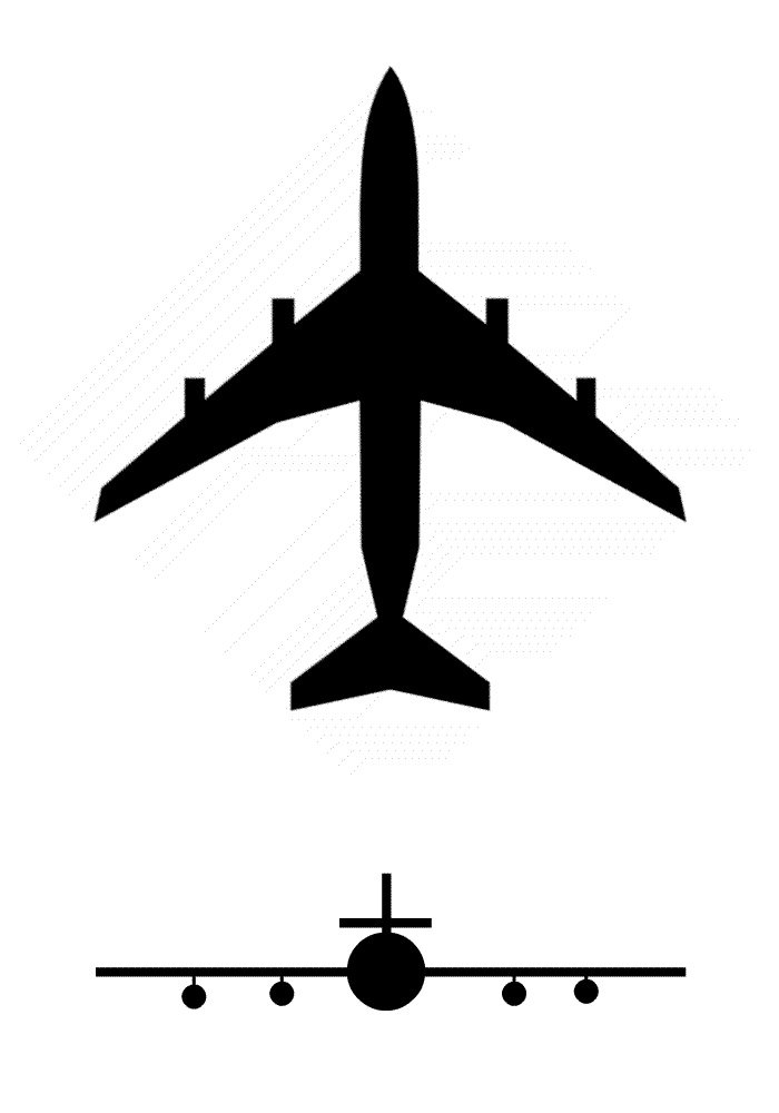 Jet Airplane Logo - Dutch roll
