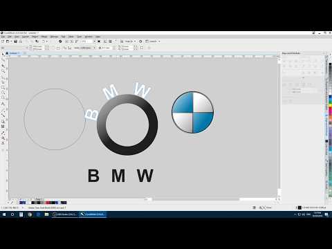 2018 BMW Logo - CORELDRAW 2018 BMW LOGO DESIGN