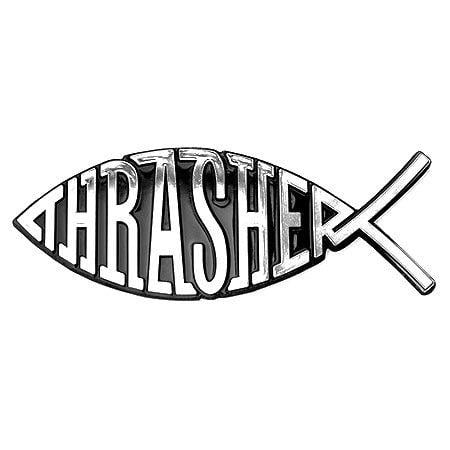 Thrasher Fish Logo - Thrasher Magazine Fish Car Emblem in stock at SPoT Skate Shop