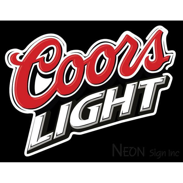 Coors Lt Logo - Coors Light Logo Neon Sign 2