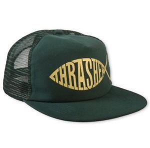 Thrasher Fish Logo - New Thrasher Jesus Fish SnapBack Hat | eBay