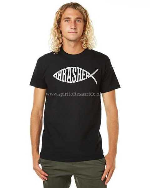 Thrasher Fish Logo - Thrasher Thrasher Fish Mens Tee - Black - TEES - HDDA8XYNA4 For Sale ...