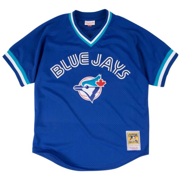 JC Blue Jays Logo - Joe Carter 1993 Authentic Mesh BP Jersey Toronto Blue Jays Mitchell