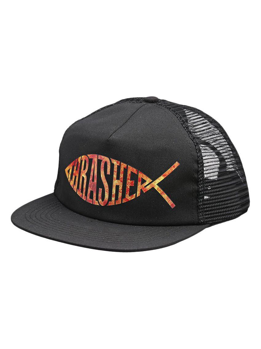 Thrasher Fish Logo - Thrasher Fish Snapback - Black - WeAreCivil.com