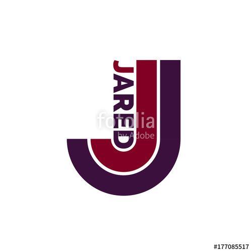 Jared Name Logo - J letter logo, Jared name