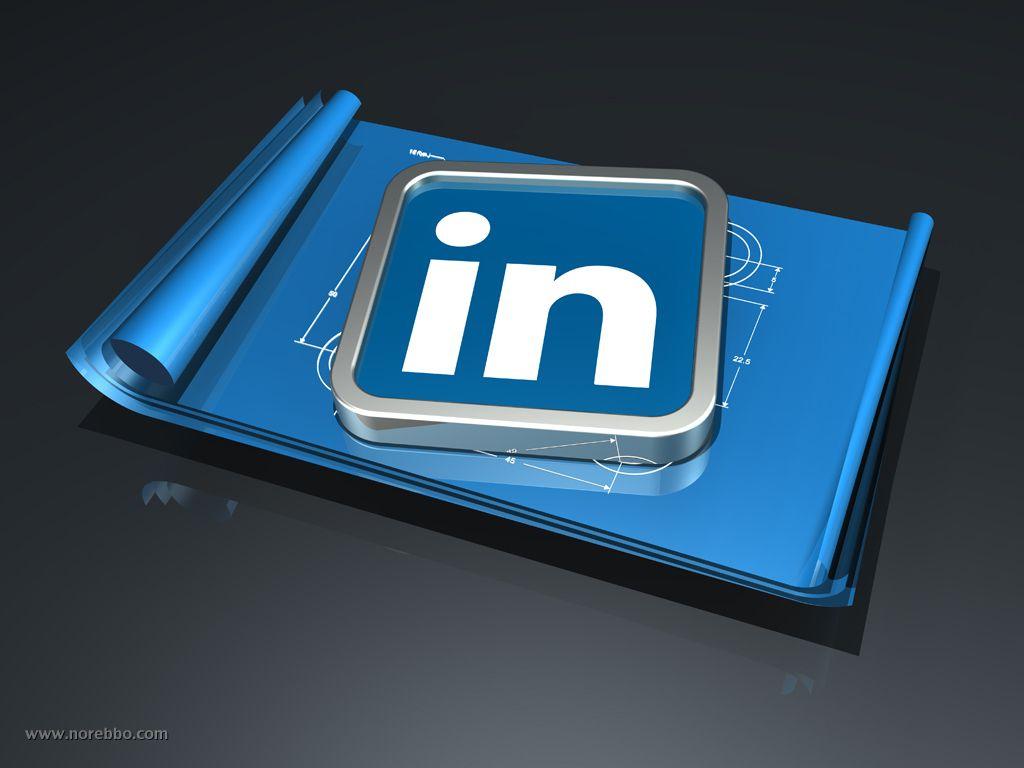 New LinkedIn Logo - A collection 3D renderings featuring the LinkedIn logo