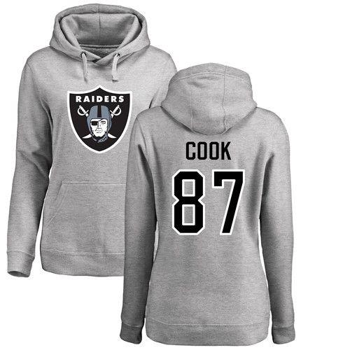 Jared Name Logo - Nike Ash Women's Jared Cook Name & Number Logo - NFL #87 Oakland ...