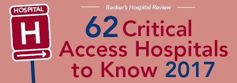 Becker's Hospital Review Logo - Becker's Hospital Review Names 62 Critical Access Hospitals to Know