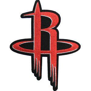 Rockets Logo - Official Houston Rockets Logo Large Sticker Iron On NBA Basketball ...