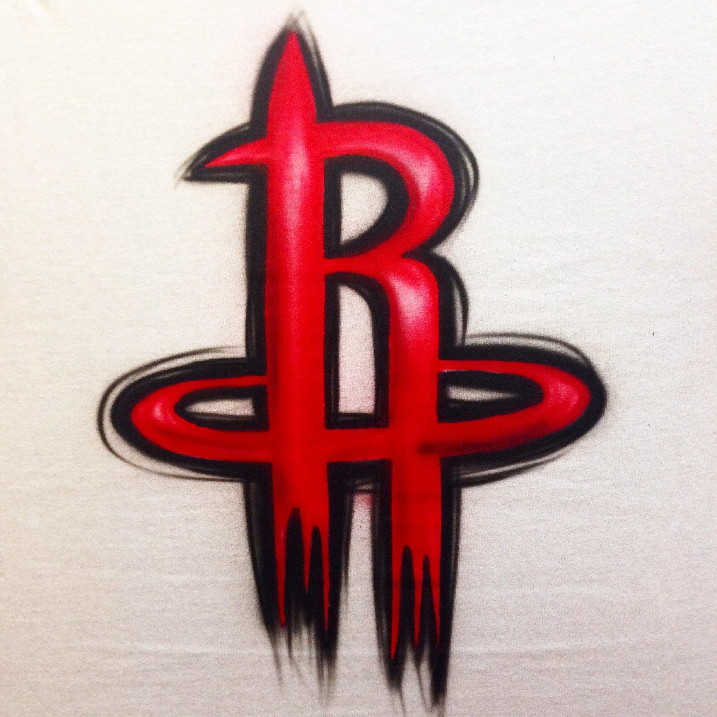 Rockets Logo - Rockets Logo Airbrush Design – Airbrush Brothers