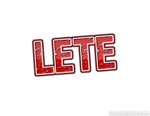 Lete Logo - Indonesia Logo | Free Logo Design Tool from Flaming Text