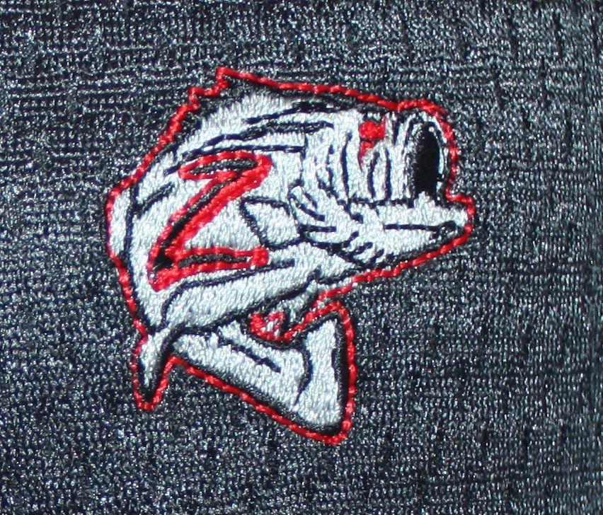 Awesome Z Logo - MENS BLACK FLEX FIT CAP WITH EMBROIDERED “Z” LOGO FISH ON BACK