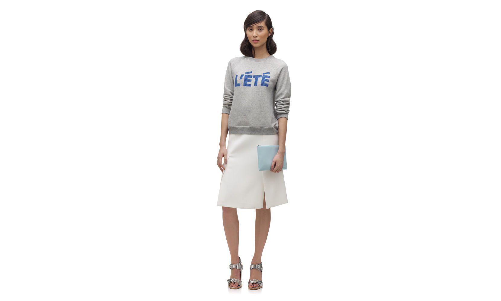 Lete Logo - LEte Logo Sweat, Grey | WHISTLES