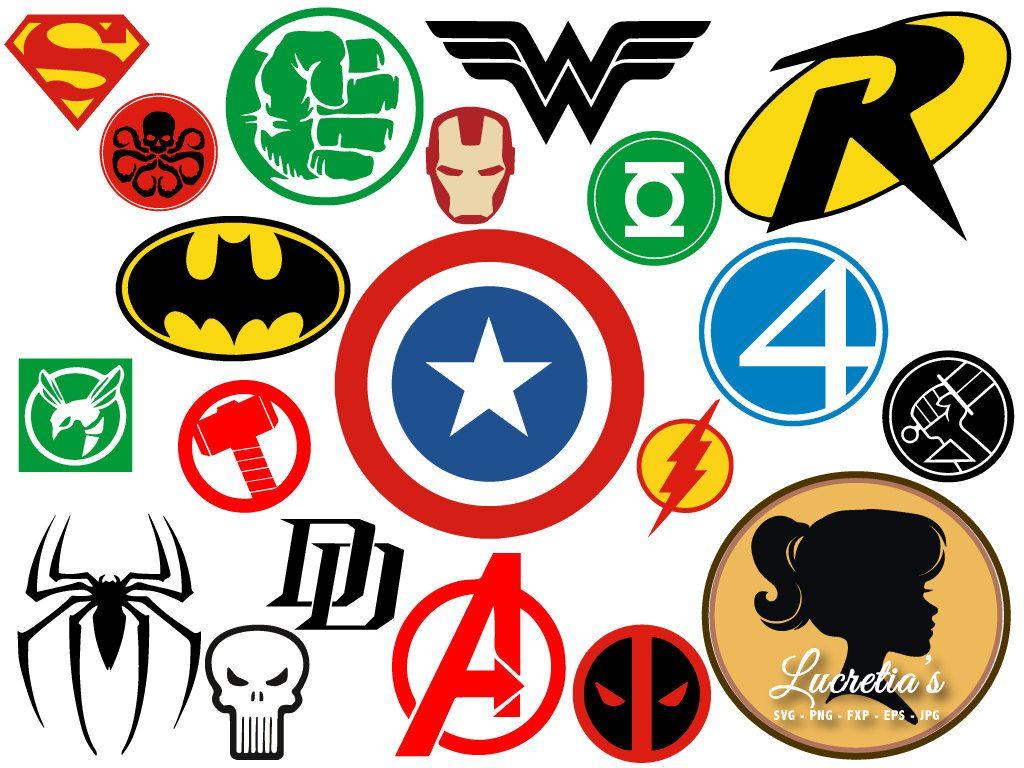 All Superhero Logo - Superheroes SVG Superhero eps Superhero logo SVG Superhero | Etsy