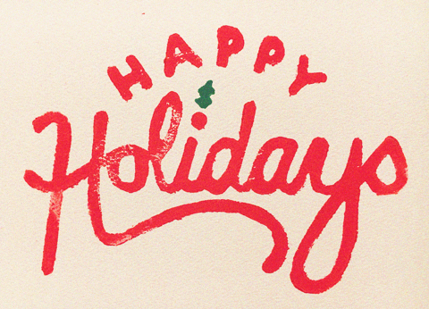 Happy Holidays Logo - Happy christmas holiday GIF on GIFER