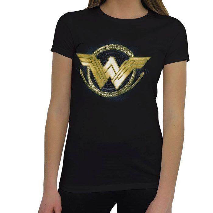 Wonder Woman Logo - Wonder Woman Movie Golden Lasso Logo Women's T-Shirt